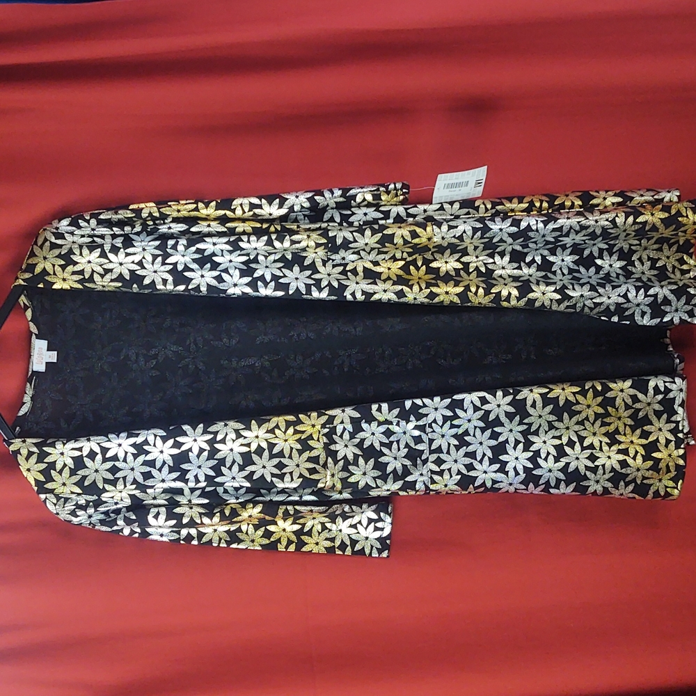 LuLaRoe Sarah Style Cardigan/Duster with pockets Sz Medium
